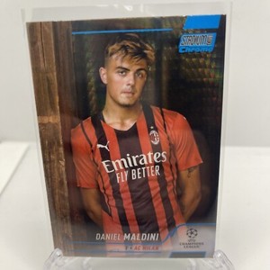 2021-22 Topps Stadium Club Chrome UEFA Daniel Maldini Blue Prism #26 AC Milan