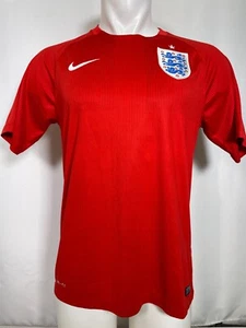 England 2014 Nike Away Stadium Varsity Red Jersey Men's MEDIUM - Picture 1 of 13
