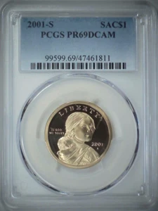 2001-S $1 Native American Dollar PCGS PR69DCAM 23crc1205 - Picture 1 of 4