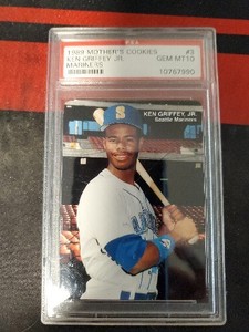 1989 Mother's Cookies Ken Griffey Jr. Rookie RC Baseball Card #3 PSA 10 GEM MT