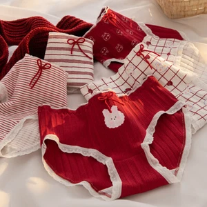 6PCS Girls Underwear Cotton Briefs Green Cute Undies Soft Hipster Lot - Picture 1 of 26