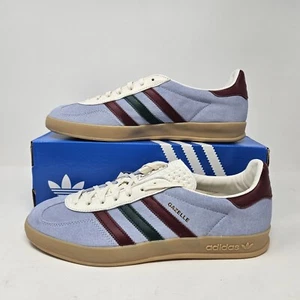 Men's Adidas Gazelle Indoor 'Blue/Burgundy' Sneaker / IG4994 / Size 10 - Picture 1 of 8