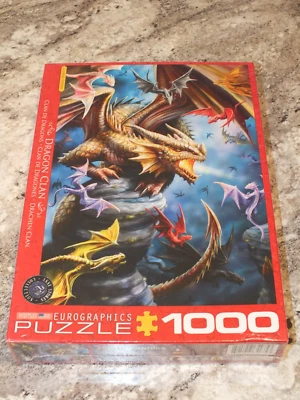 Eurographics DRAGON CLAN 1000 Piece Puzzle NEW Anne Stokes Artwork Fantasy - Image 1 of 3