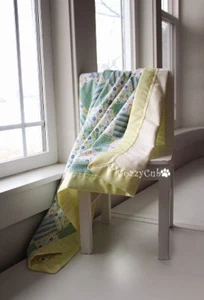 Baby Blanket, Flannel Newborn Blanket, Swaddle Blanket, Stroller Blanket, Yellow - Picture 1 of 5
