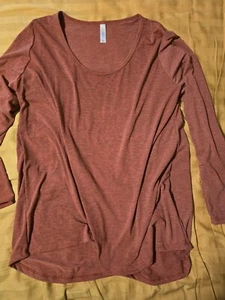 Neu ohne Etikett Deep Rose mit schwarzer Melierung 2XL Lularoe Lynnae (#L120) - Bild 1 von 5
