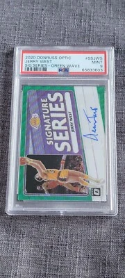 2020-21 Donruss Optic 签名系列绿色波杰里·韦斯特签名 PSA 9 — 第 1/2 张图片