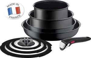 Tefal Ingenio Induction Titanium 8 Piece Non-Stick Cookware Set Black New - Picture 1 of 12
