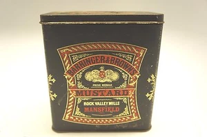 VINTAGE BARRINGER & BROWN'S MUSTARD TIN - Picture 1 of 7