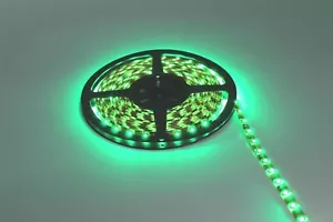 Super Bright Green IP65 Waterproof Led Light Soft Strip Ribbon 5M 12V 60 Leds - Picture 1 of 6