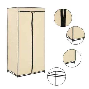 Kleiderschrank Creme 75×50×160 cm - Bild 1 von 10