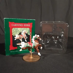 Hallmark Andenken Weihnachtsschmuck 1989 Karussell Pferd STERN 3. in Serie 4 - Bild 1 von 12