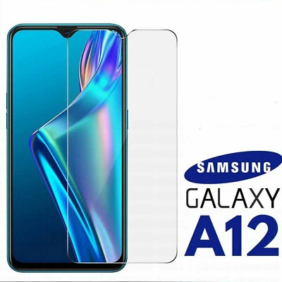 PELLICOLA  in VETRO TEMPERATO per SAMSUNG GALAXY A12 PROTEZIONE SCHERMO ANTIURTO - Immagine 1 di 4