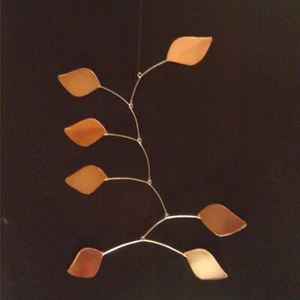 Abstract Modern Copper Leaves Hanging Mobile Gift Museum Decor Art Free Shipping - Picture 1 of 1