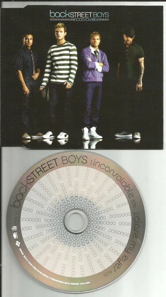BACKSTREET BOYS Inconsolable w/ UNRELEASED LIMITED Europe CD single USA Seller Foto 1 de 1