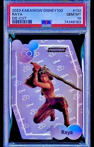 POP 9 PSA 10 RC Raya 2023 Kakawow Disney 100 Die-Cut Silver Holo Rookie Series 1 - Picture 1 of 3