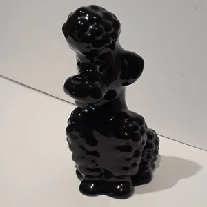 Vintage 1950er Goebel schwarzer Pudel Figur Top Zustand W Germany KOSTENLOSER VERSAND - Bild 1 von 8