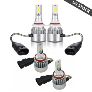 Luces Fuertes Para Auto Coche Luz Carro 9005 H11 LED SUPER Blanco Hi/Lo 4x Bulbs - Foto 1 di 13