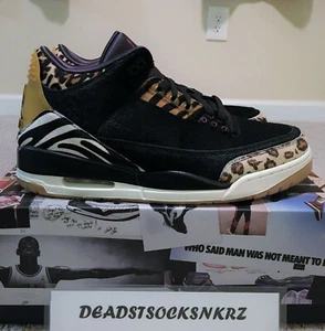 2019 Nike Air Jordan 3 Retro SE Animal Instinct Dark Mocha CK4344 002 Szs - Picture 1 of 8