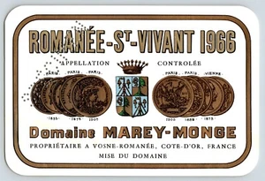 1966 Marey Monge Domaine de la Romanée-Conti Vintage Wine Bottle Label - Picture 1 of 2