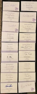 18 PHILADELPHIA WARRIORS AUTHENTIC AUTOGRAPHED 3 X 5 CARD - Picture 1 of 11