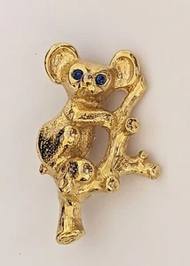 Broche/Pin Oso Koala Ojos Azules Gerry Firmado Años 70 De Colección - Imagen 1 de 5