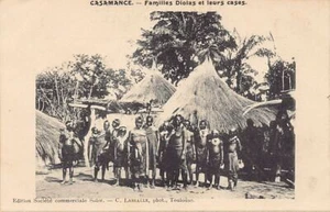 Senegal - CASAMANCE - Diolas families and their huts - Publ. Société commerciale - Picture 1 of 2
