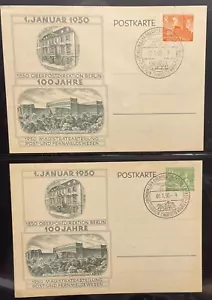 Berlín P 10 Y 11 Zum 100 Jährigen Compuestas El Cuadro Sello Especial - Imagen 1 de 1