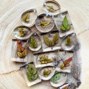 20PCS DIY Resin Mold Keychain Pendant Casting Silicone Mould Kit with Keyrings - Picture 1 of 5