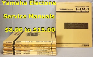 Yamaha Electone Service Manuals: MC200T, MC400T/X, MC600T, ME10, ME55A+ (Pick 1) - Picture 1 of 6