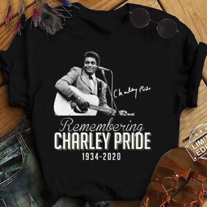 Signature 1934 2020 Charley Pride Shirt Classic Black Unisex S-234XL CC1169