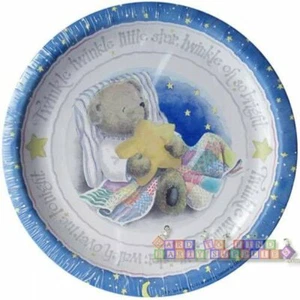TWINKLE TWINKLE SMALL PAPER PLATES (25) ~ Baby Shower Party Supplies Cake Bear - Picture 1 of 1