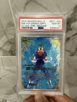 Series 7 Pre-Release PSA 10 SSB Vegito Energy Eruption Assault Saiyans BT7-025 C - Image 1 of 2