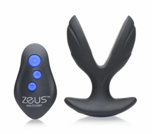 64X E-Spread Vibrating and E-stim Silicone Butt Plug Anal Zeus E-sex  - Picture 1 of 7