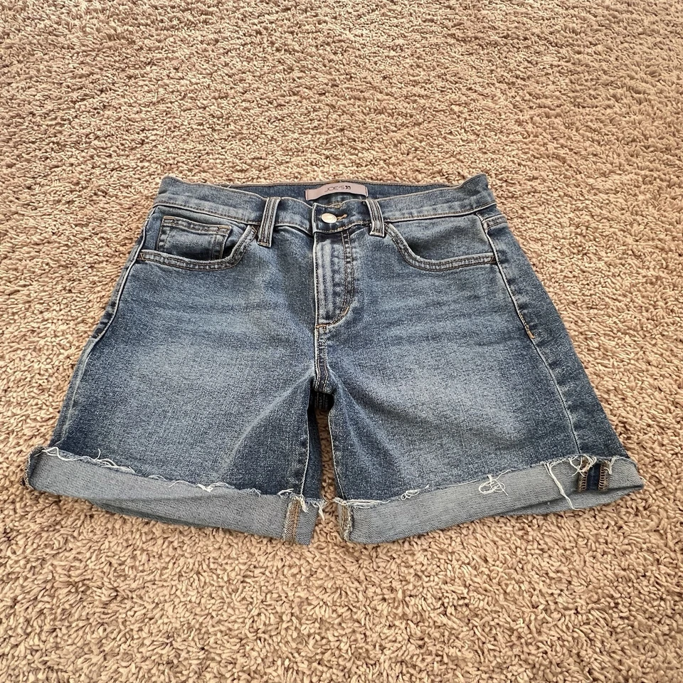 Pantalones cortos Joes Jean tiro medio con puños recortados para mujer 26 azul elástico Joe’s Denim Foto 1 de 4