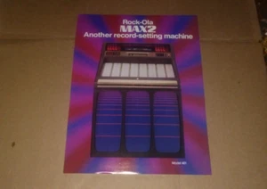 ROCK-OLA MAX 2 VINTAGE ORIGINAL SALES AD FLYER-L@@K! - Picture 1 of 2