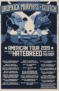 Dropkick Murphys Clutch 2019 Konzert Poster 11 x 17 gerahmt - Bild 1 von 2