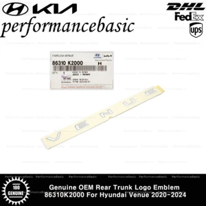 Genuine OEM Rear Trunk Logo Emblem 86310K2000 For Hyundai Venue 2020-2024 - Picture 1 of 3