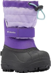 Columbia Unisex-Child Powderbug Plus II Snow Boot Waterproof Youth Size 5 Purple - Picture 1 of 8