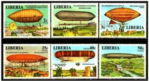 Zeppelin Liberia 1978 Mi# 1054-1059 Used - 75th anniv. of the Zeppelin - Picture 1 of 1