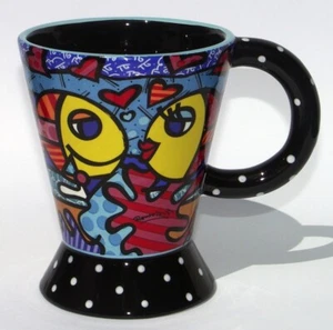 Romero Britto, Tasse À Café "Deux Poissons" Simplement Mignon ! - Bild 1 von 1