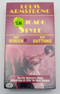 SEALED Louis Armstrong Chicago Style VHS Tape Goodtimes 1985 Vintage - Imagen 1 de 2