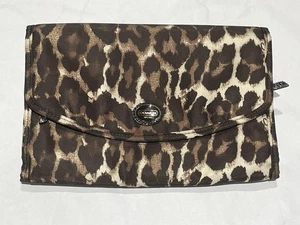 Coach Leopard Reise-/Schminktasche zum Aufhängen, braun nie benutzt - Bild 1 von 6