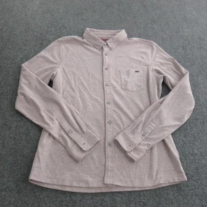 Vuori Hemd Herren Medium Rosa Meliert Button Down Langarm Performance Freizeit - Bild 1 von 12