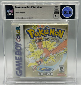 Pokemon Gold Version Nintendo Game Boy Color Sealed New WATA 8.5 A+ Graded