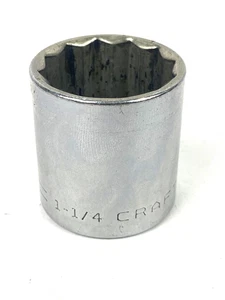 Vintage Sears Craftsman 1/2" Drive 1 -1/4 inch Standard Socket USA 12 Point - Bild 1 von 5