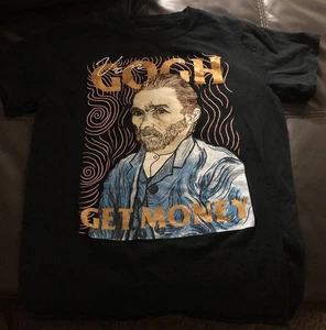 T-shirt grafica Van Gogh uomo taglia small grafica. 'Ottieni soldi'. 3Forty Inc. - Foto 1 di 6