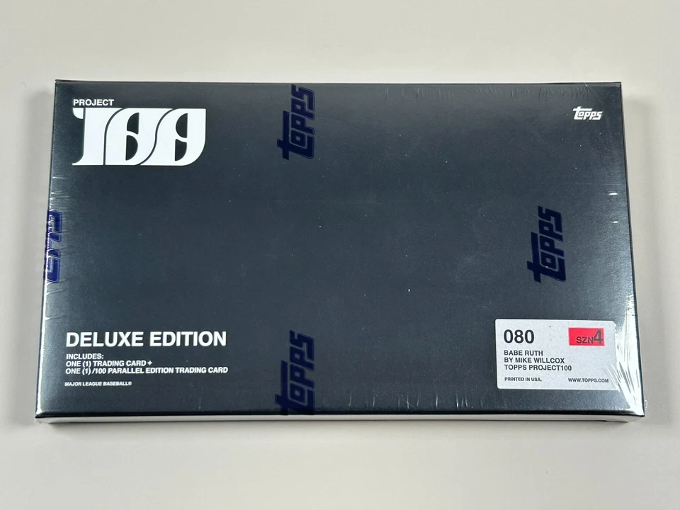 2022-23 Topps Project 100 #80 Babe Ruth Mike Willcox Sealed Deluxe Edition Box - Image 1 of 2