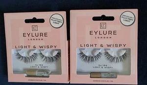 2pack Eylure False Eyelashes-Light&Wispy-N°169 With Glue Reuseable 5 wears vegan - Picture 1 of 2