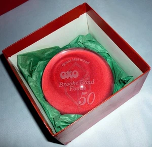 PISAPAPELES VIDRIO 50 ANIVERSARIO PUBLICIDAD DE MARCA BROOKE BOND FOODS OXO - Imagen 1 de 7