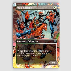 Web-Warriors (Borderless) - SPM #203 Uncommon - NM Marvel's Spider-Man - Picture 1 of 2